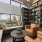 bookshelves filled with books in reading corner
