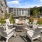 lounge chairs around outdoor fire pit