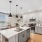 kitchen with large island at Knoll at Briar Chapel
